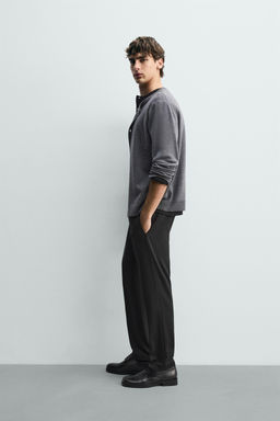 COMFORT FIT JOGGER WAIST TROUSERS - Zara фото 54