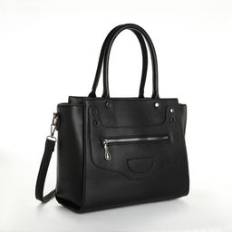 Сумка женская тоут, на молнии, цвет чёрный - Simaland фото 3