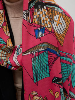 яркий двусторонний палантин из тонкой шерсти - Tantino фото 4