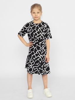 CRB wear/CSJG 63587-22-378 Платье для девочки,черный/Ex.Cherubino