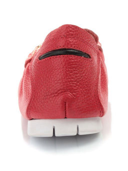 07-D303R RED Мокасины женские (натуральная кожа) - No name фото 10