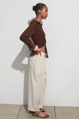 RUSTIC TROUSERS WITH ELASTIC WAIST - Zara фото 3
