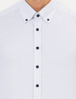 Lacivert Slim Fit Uzun Kollu G_mlek