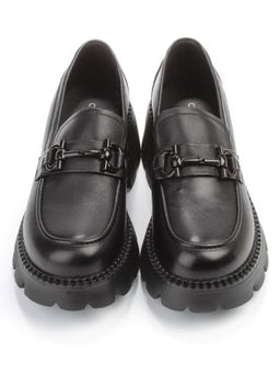 03-5936 BLACK Лоферы женские (натуральная кожа)