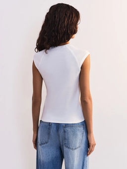 Футболка из хлопка с рукавом реглан / Zarina  фото 5