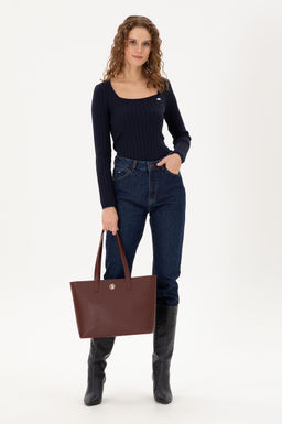 Женская бордовая красная сумка через плечо Неожиданная скидка в корзине