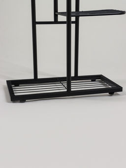 Подставка для цветов Greengo, 7 полок, 43×22×126 см, напольная, металл, чёрная