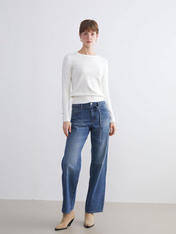 Bisiklet Yaka Kad?n Triko Kazak