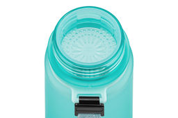 Бутылка для воды 500 мл 6,5*6,5*23 см "Style Matte" с углублениями д/пальцев, аквамарин