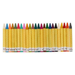 Цена за 2 шт. Мелки восковые Calligrata, цветные, 24 цвета, 93×8 мм