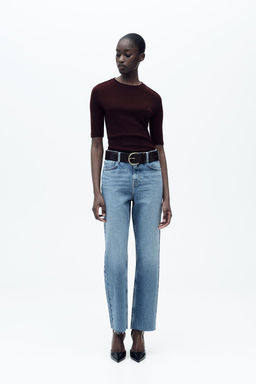 Z1975 STRAIGHT-LEG HIGH-WAIST JEANS - Zara фото 18