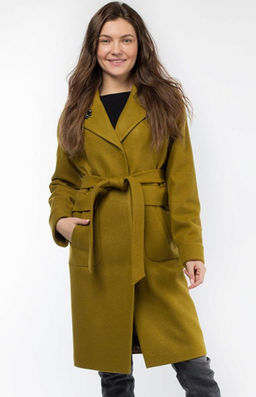 01-08606 Пальто женское демисезонное (пояс)