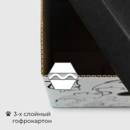VAL BC-5 Короба картонные, 25*33*18.5 см, набор 4 шт., КОТИКИ, шт