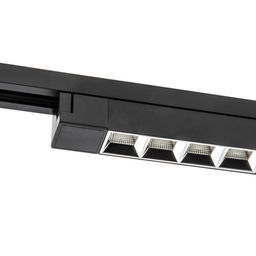ULB-Q282 30W/4000K BLACK Светильник-прожектор светодиодный трековый. Линейный. 2500 Лм. Белый свет (4000К). Корпус черный. ТМ Volpe