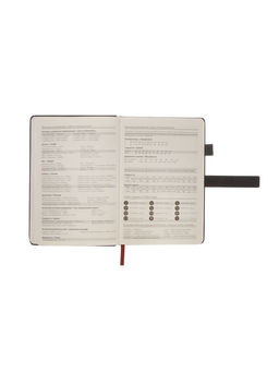 Ежедневник недатированный А5, с хлястиком, 80 листов, в линейку, пвх, черный - Simaland фото 7