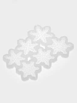 Форма для леденцов Снежинки, силикон, 6 ячеек, 17?10?0.8 см, d=5 см, d=4.5 см, прозрачная