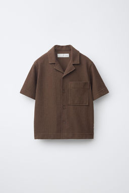CAMISA TEXTURA R?STICA / Chocolate