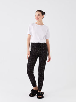 Beli Lastikli Puantiyeli Kad?n Pijama Alt