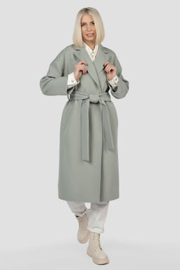 01-11614 Пальто женское демисезонное (пояс) - El podio фото 2