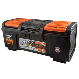 Blocker Контейнер-ящик для инструментов пластмассовый Boombox 59х27х25см, черно-оранжевый (Россия)
