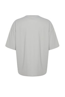 TRENDYOL MAN Kahverengi Premium Oversize Bisiklet Yaka K?sa Kol Dokulu K?r?smaz Ottoman T-Shirt TMNSS23TS00081 - Trendyolmilla фото 11