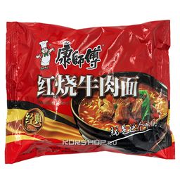 Лапша б/п с тушеной говядиной Kangshifu, Китай, 103 г Акция