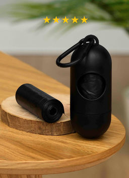 Диспенсер для пакетов для выгула собак, 2 рулона пакетов к комплекте, цвет в ассортименте PS205