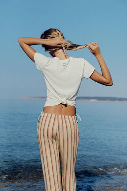 CAMISETA R?STICA TEXTO / blanco - Zara фото 4