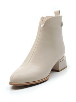 01-PCM335-2 BEIGE Ботинки демисезонные женские (натуральная кожа, байка) - No name фото 6