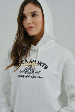 Худи Белый ATSC Sweat Hoodie