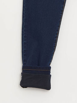 Beli Lastikli Slim Fit Erkek ?ocuk Polar Astarl? Jean Pantolon - Waikiki фото 2