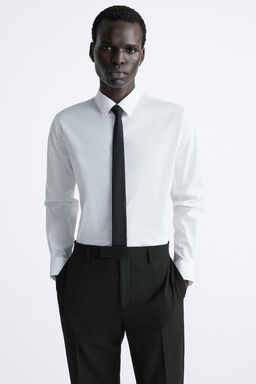 STRETCHY POPLIN SHIRT - Zara фото 15