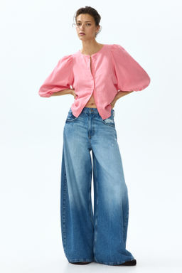 Blusa en mezcla de lino - H&m фото 15