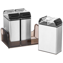 НАБОР ЕМКОСТЕЙ ДЛЯ СПЕЦИЙ ИЗ НЕРЖ.СТАЛИ 3ШТ AGNESS  фото 3