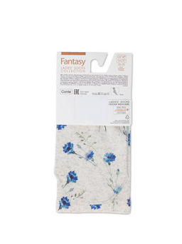 Цена за 2 пары. Носки Классические CONTE Носки с принтом FANTASY из смесовой пряжи с хлопком и льном бежевый - Conte elegant фото 19