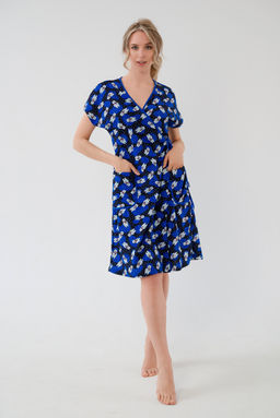 Халат женский из кулирки Надежда мишки