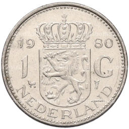 Монета 1 гульден 1980 года Нидерланды