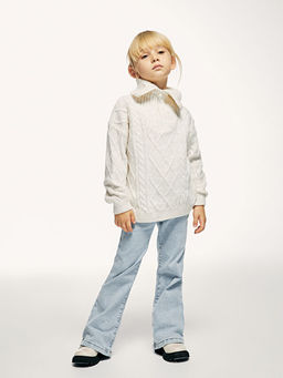 Basic ?spanyol Pa?a K?z ?ocuk Jean Pantolon - Waikiki фото 2