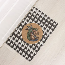 Коврик придверный Доляна «Айдахо», 38×58 см, бежевый