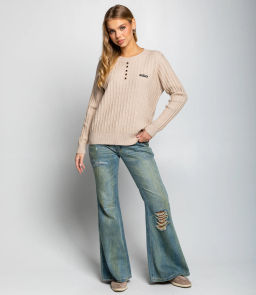 Джемпер #КТ8201 (5), бежевый - Dommod фото 4