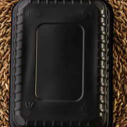 Цена за 500 шт. Контейнер одноразовый «Южуралпак», КР-179, пластик, 1 л, 17.9×13.2×6.7 см, чёрный