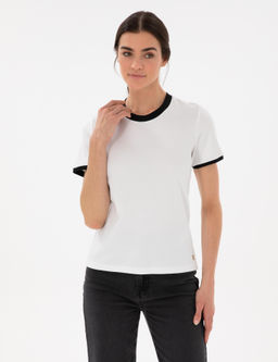 Beyaz Slim Fit Ti__rt