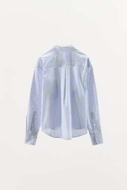 STRIPED PYJAMA-STYLE SHIRT - Zara фото 10