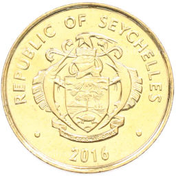 Монета 10 центов 2016 года Сейшелы