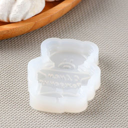 Силиконовая форма Мишка с табличкой, 7,5?6,8 см, 7?5 см, прозрачная - Simaland фото 3