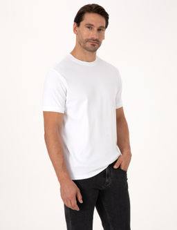 Beyaz Regular Fit Basic Ti__rt