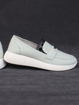 03-PDL 205-3 LT. GREEN Полуботинки женские (натуральная кожа) - Фабричный китай фото 14