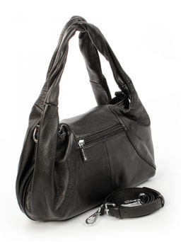 LACCOMA сумка АУ4748-черный натуральная кожа хлопок