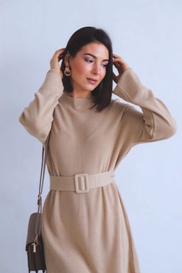 Martichelli Платье вязаное бежевое  фото 5