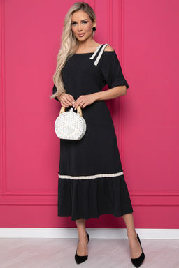 Платье Хит лета (черное) П8806 - Lt collection фото 3